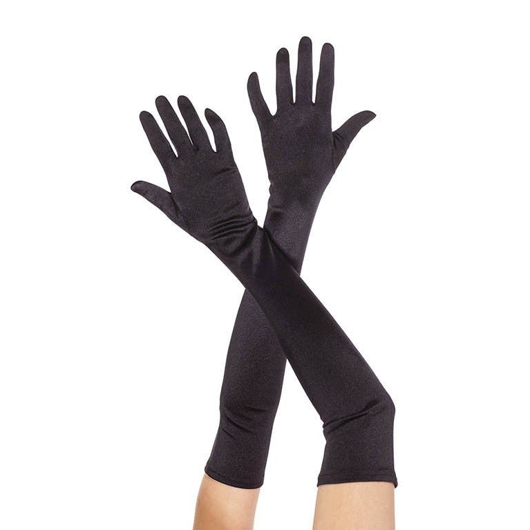 Extra long satin gloves - worldclasscostumes