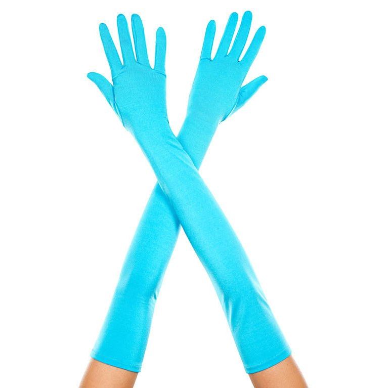 Extra long satin gloves - worldclasscostumes