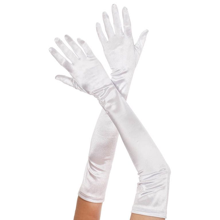 Extra long satin gloves - worldclasscostumes