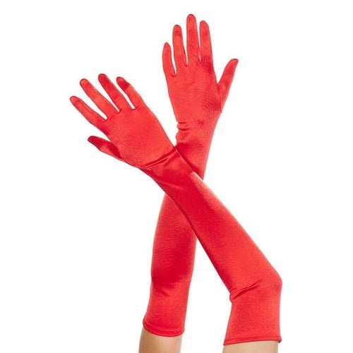 Extra long satin gloves - worldclasscostumes