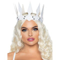 Faux Leather Spiked Crown - worldclasscostumes