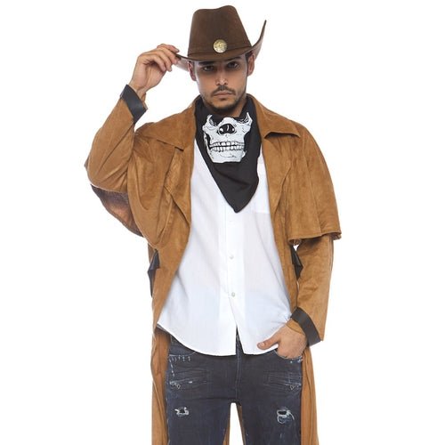 Faux Suede Western Coat Costume - worldclasscostumes