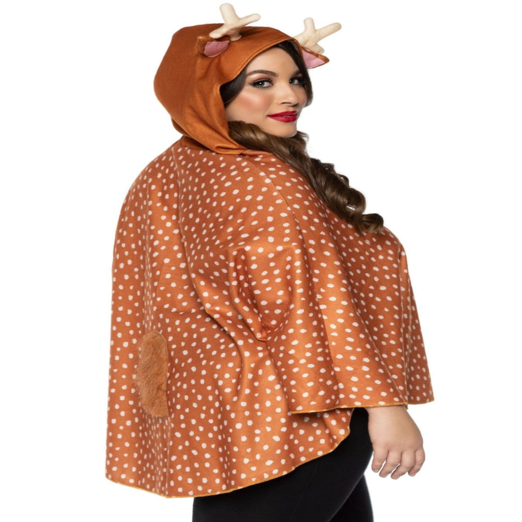 Fawn Poncho Animal Costume With Hood - worldclasscostumes