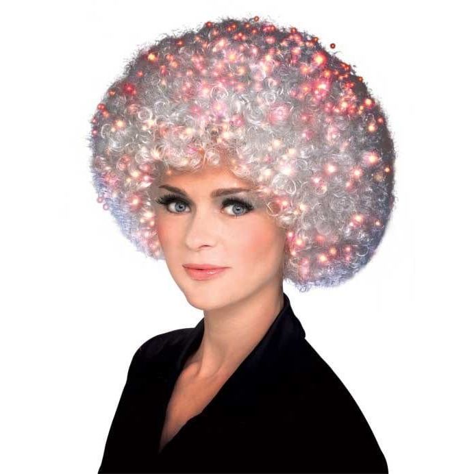 Fiber Optic Afro Wig - worldclasscostumes