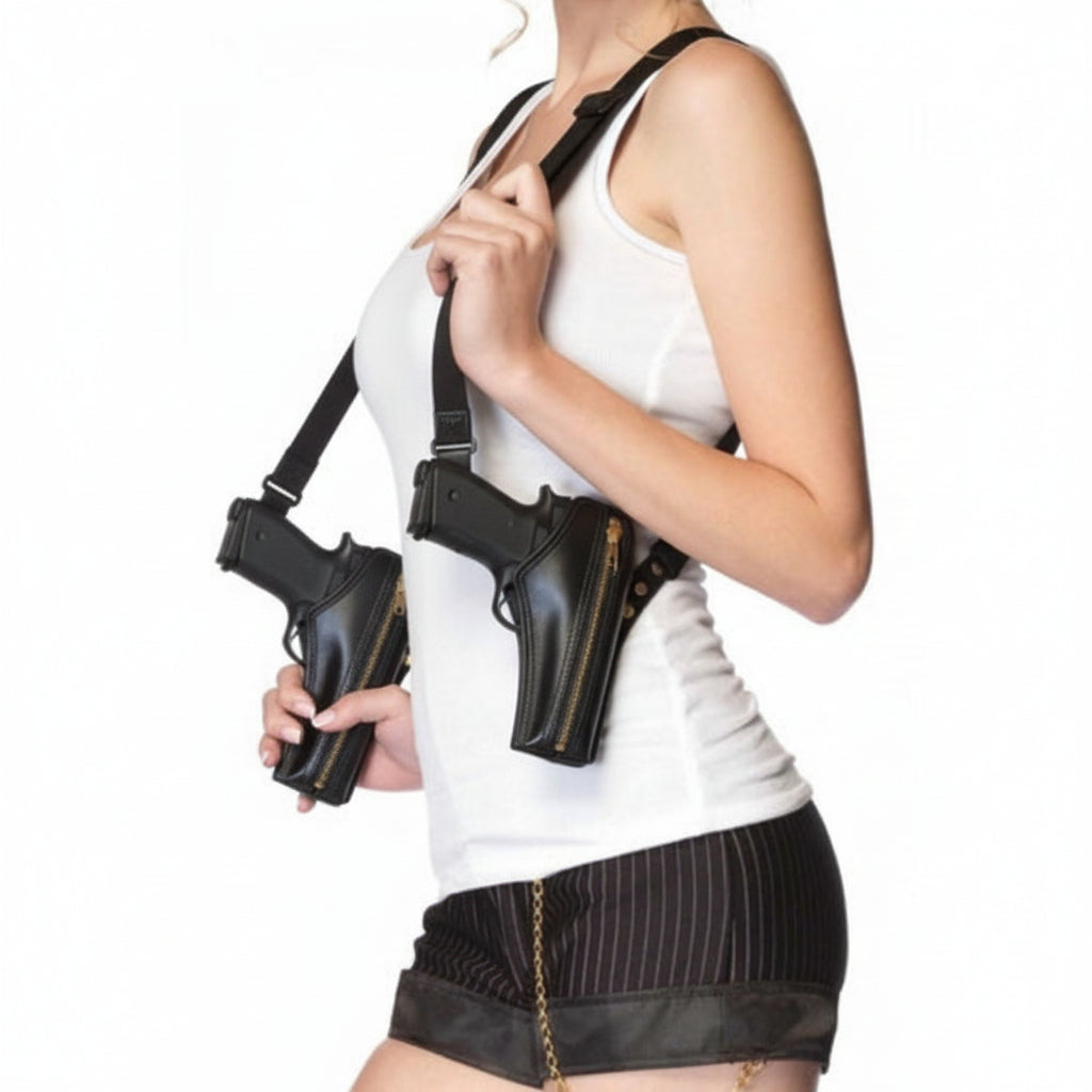 Gangster toy double gun - worldclasscostumes