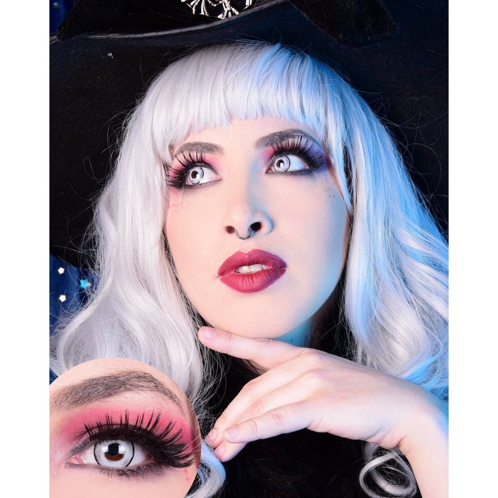 Ghost - Grey Colored Contact lenses - worldclasscostumes