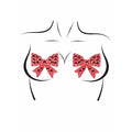 Gift Me Rhinestone Bow Body Jewel Pasties Sticker - worldclasscostumes