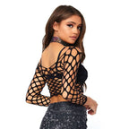 Gimme More Net Crop Top - worldclasscostumes