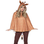 Giraffe Poncho Animal Costume With Hood - worldclasscostumes