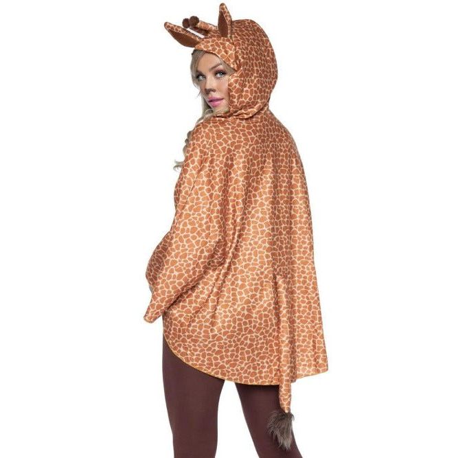 Giraffe Poncho Animal Costume With Hood - worldclasscostumes