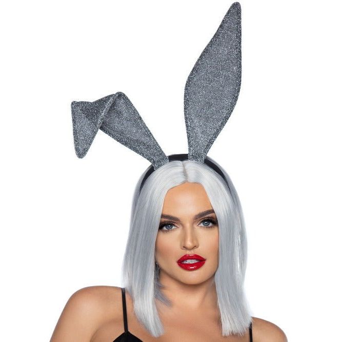 Glitter Bunny Ear Headband - worldclasscostumes