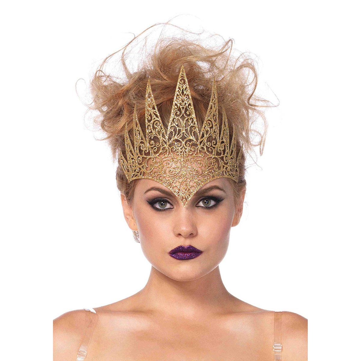 Glitter Die Cut Filigree Royal Crown - worldclasscostumes