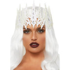 Glitter die cut jeweled crown - worldclasscostumes