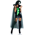 Glitter Moon Cape and Witch Hat Costume Set - worldclasscostumes