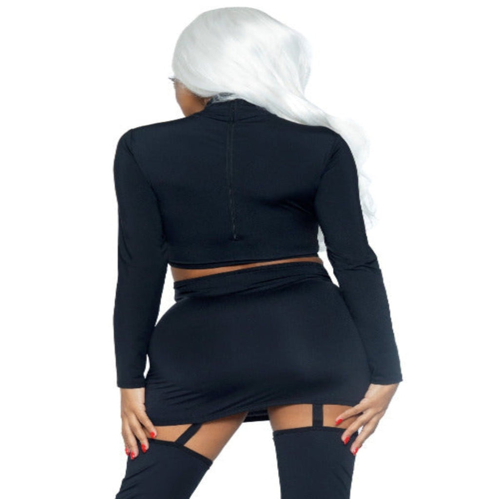 Golden Skeleton Crop Top and Skirt - worldclasscostumes