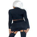 Golden Skeleton Crop Top and Skirt - worldclasscostumes