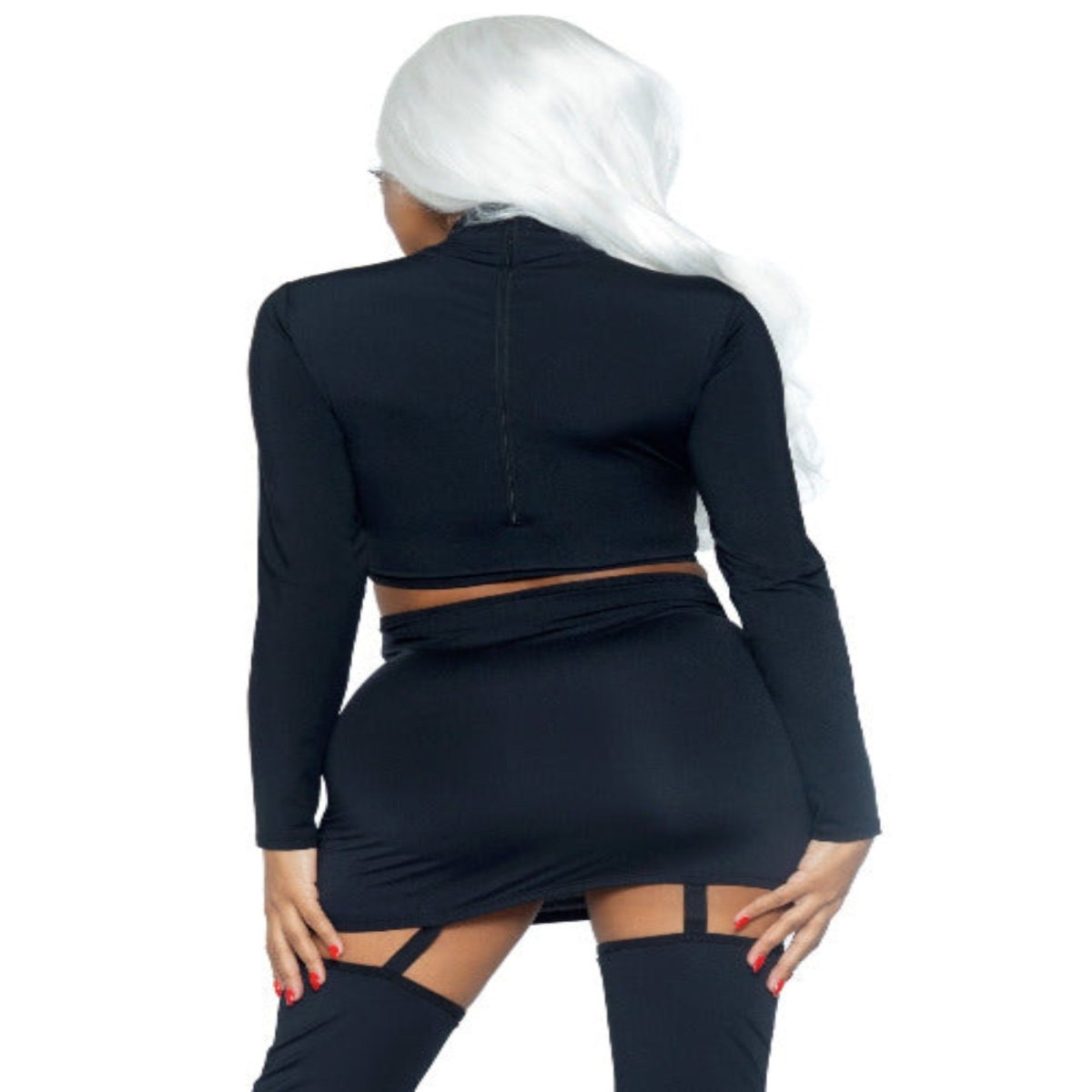 Golden Skeleton Crop Top and Skirt - worldclasscostumes