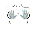 Handsy Adhesive Holographic Confetti Nipple Stickers - worldclasscostumes