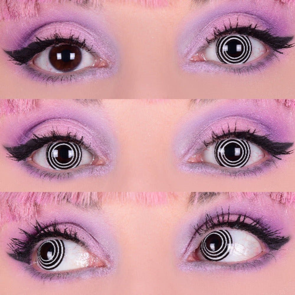 Hypnotized - Black & White Colored Contact lenses - worldclasscostumes
