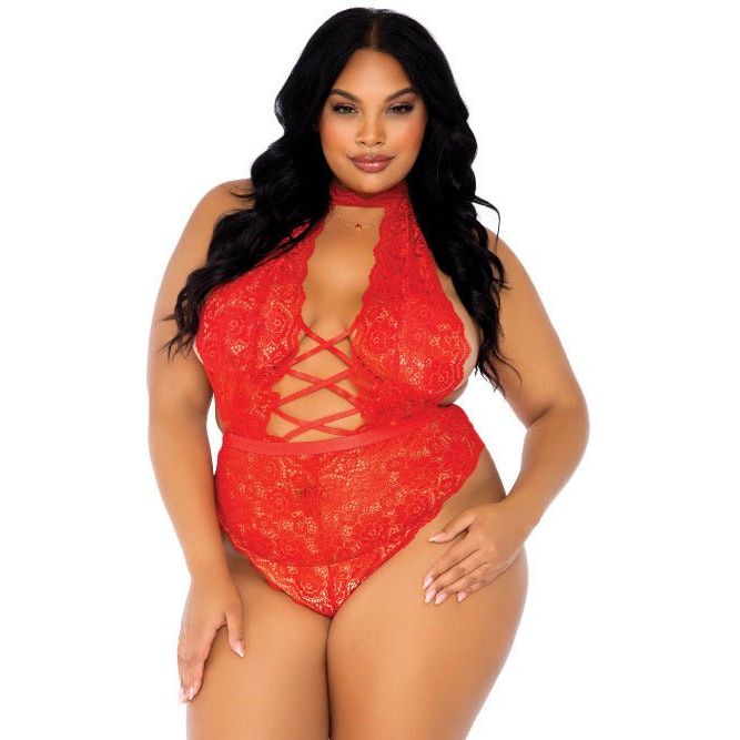 Insatiable Crotchless Lace Teddy - worldclasscostumes