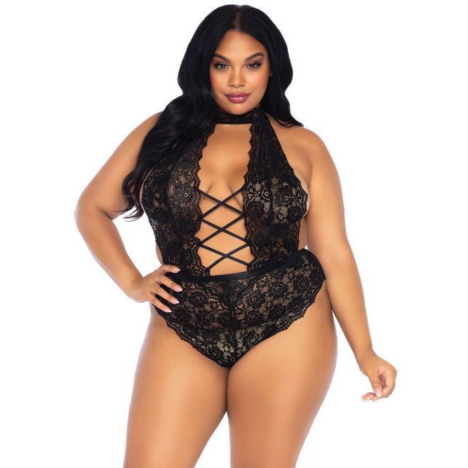 Insatiable Crotchless Lace Teddy - worldclasscostumes