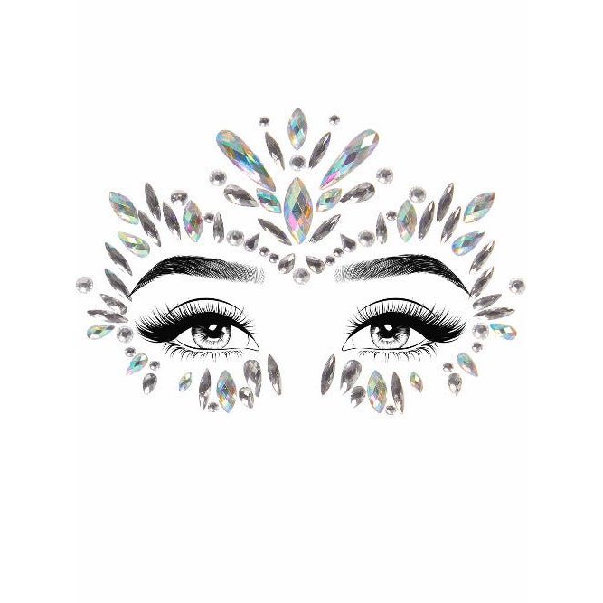 Iris adhesive face jewels sticker - worldclasscostumes