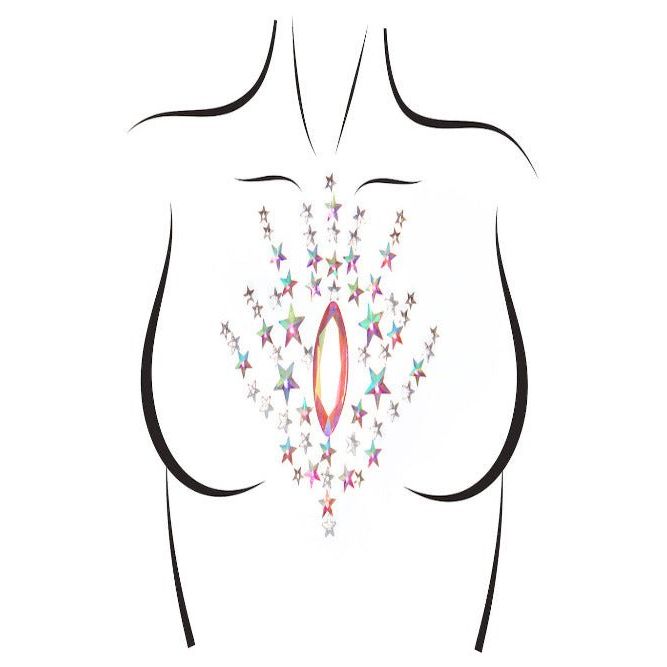 Juniper Adhesive Body Jewels Sticker - worldclasscostumes