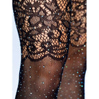 Katarina Rhinestone Fishnet Stockings - worldclasscostumes