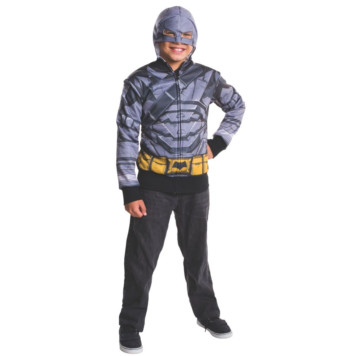 Kid's Armored Batman Dawn Of Justice Hoodie - worldclasscostumes