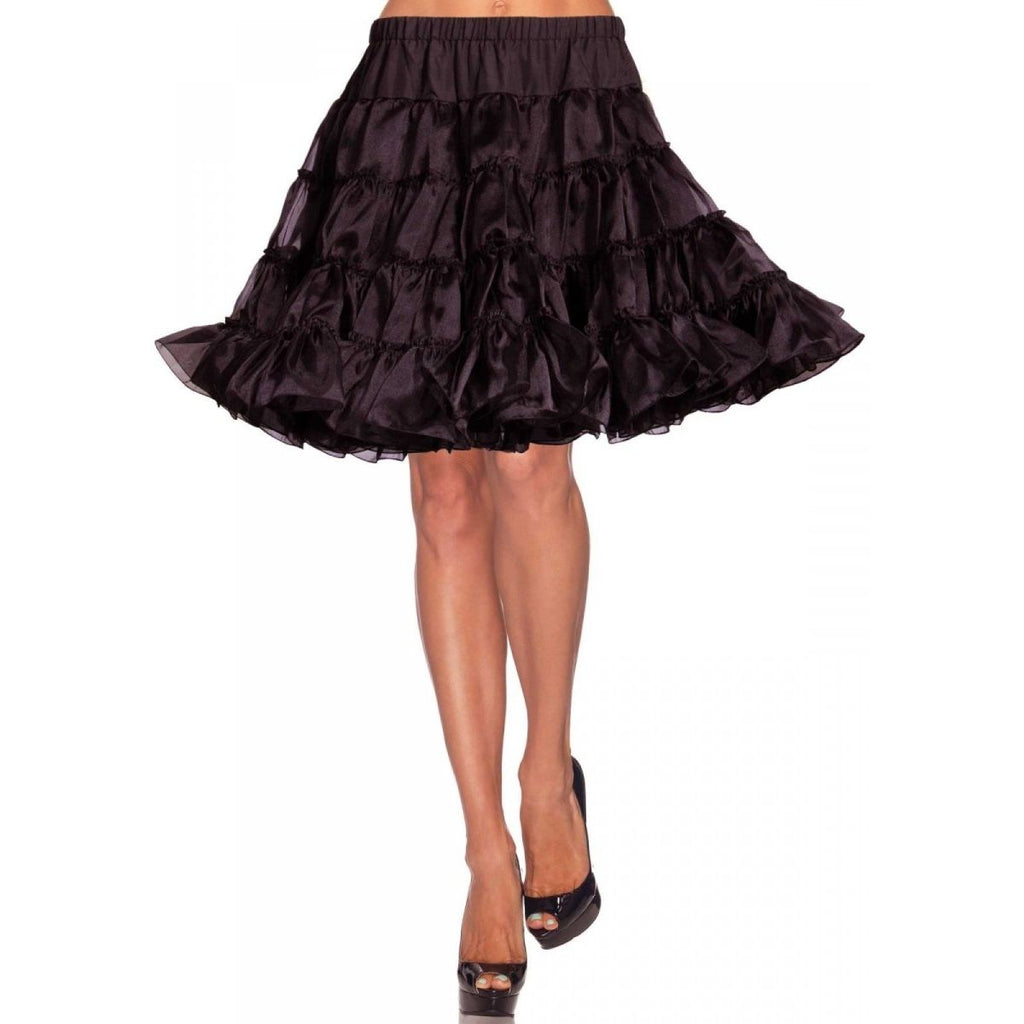Knee Length Deluxe Crinoline Petticoat Costume Skirt - worldclasscostumes