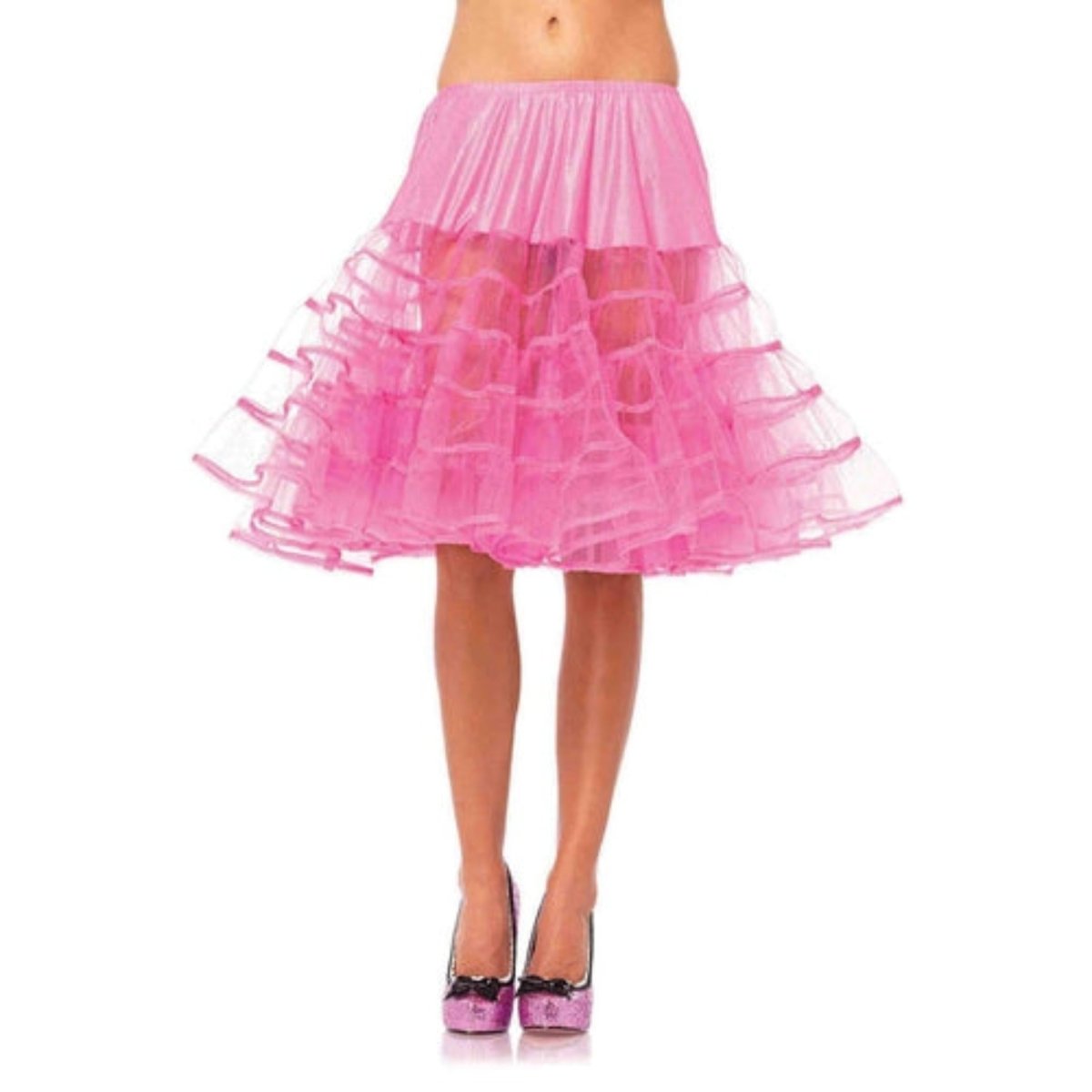 Knee Length Layered Petticoat Costume Skirt - worldclasscostumes