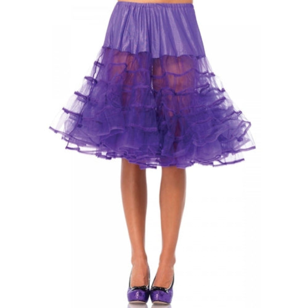 Knee Length Layered Petticoat Costume Skirt - worldclasscostumes