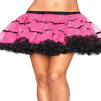 Layered Satin Striped Tulle Petticoat - worldclasscostumes