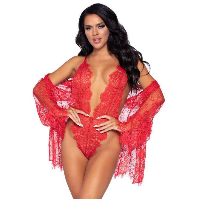 Love Affair Robe & Teddy Set - worldclasscostumes