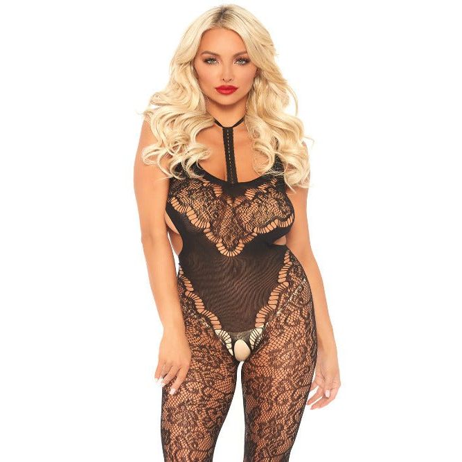 Love Sign Lace Bodystocking - worldclasscostumes