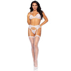 Love to Love Rhinestone Lace Bra Set - worldclasscostumes