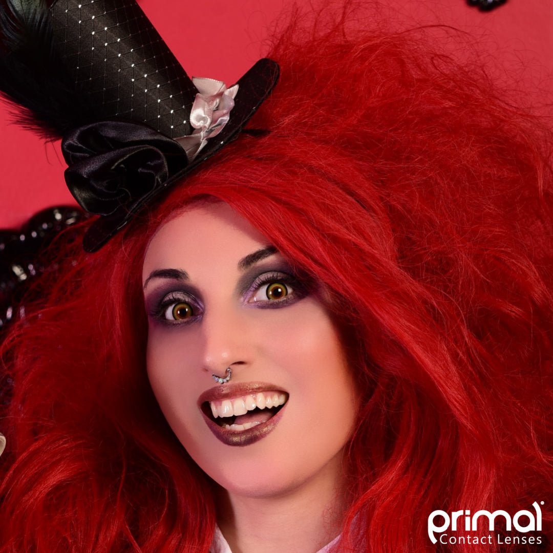 Mad Hatter - Orange & Yellow Colored Contact lenses - worldclasscostumes