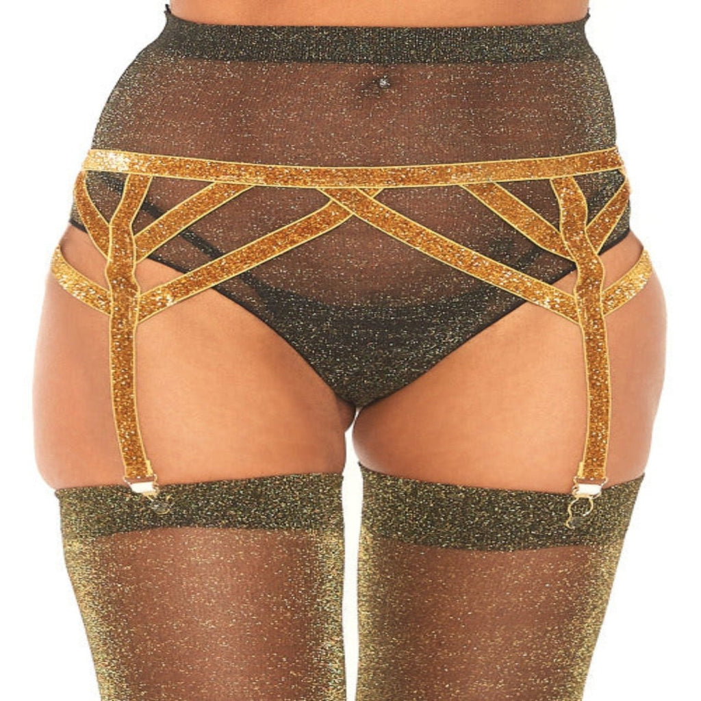 Maddox Lurex Garter Belt - worldclasscostumes