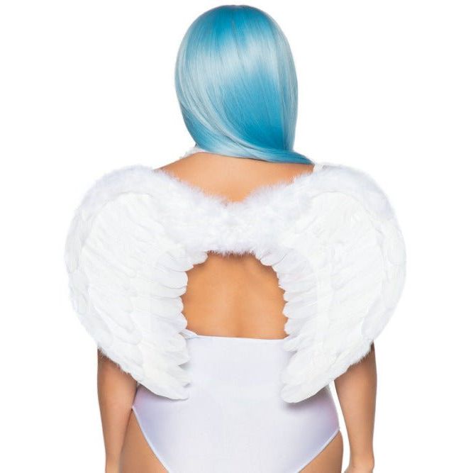 Marabou Trimmed Feather Angel Wings - worldclasscostumes