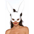 Masquerade Rabbit Mask Long Ears Black White Three Dimensional Silhouette by leg avenue