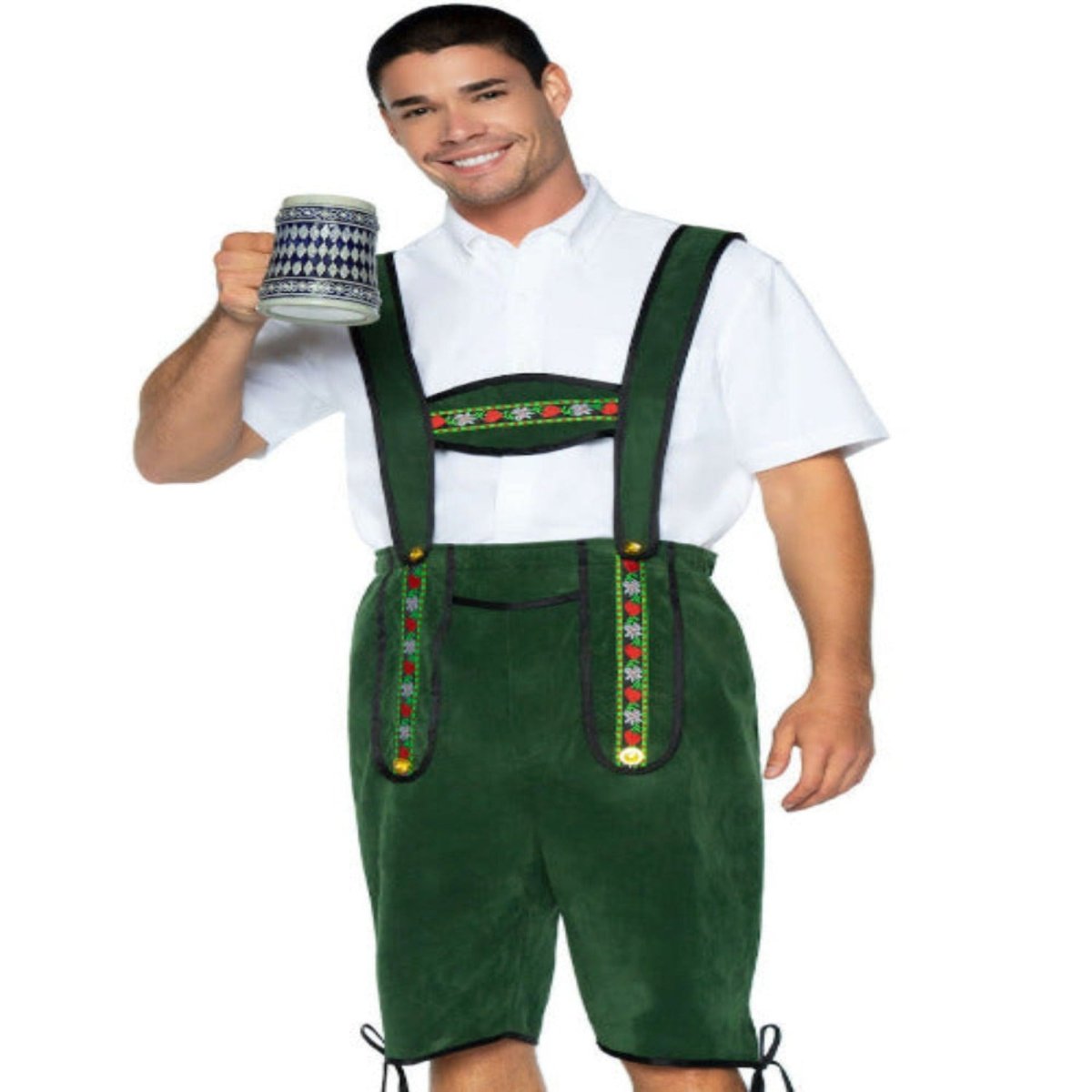 Men's Beerfest Lederhosen Oktoberfest Costume - worldclasscostumes