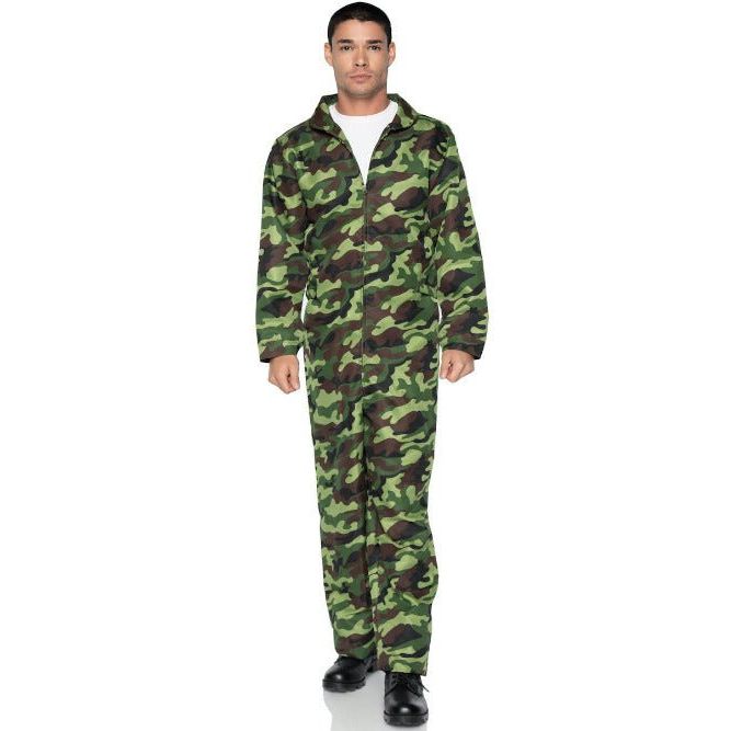 Mens Camo Jumpsuit Costume - worldclasscostumes