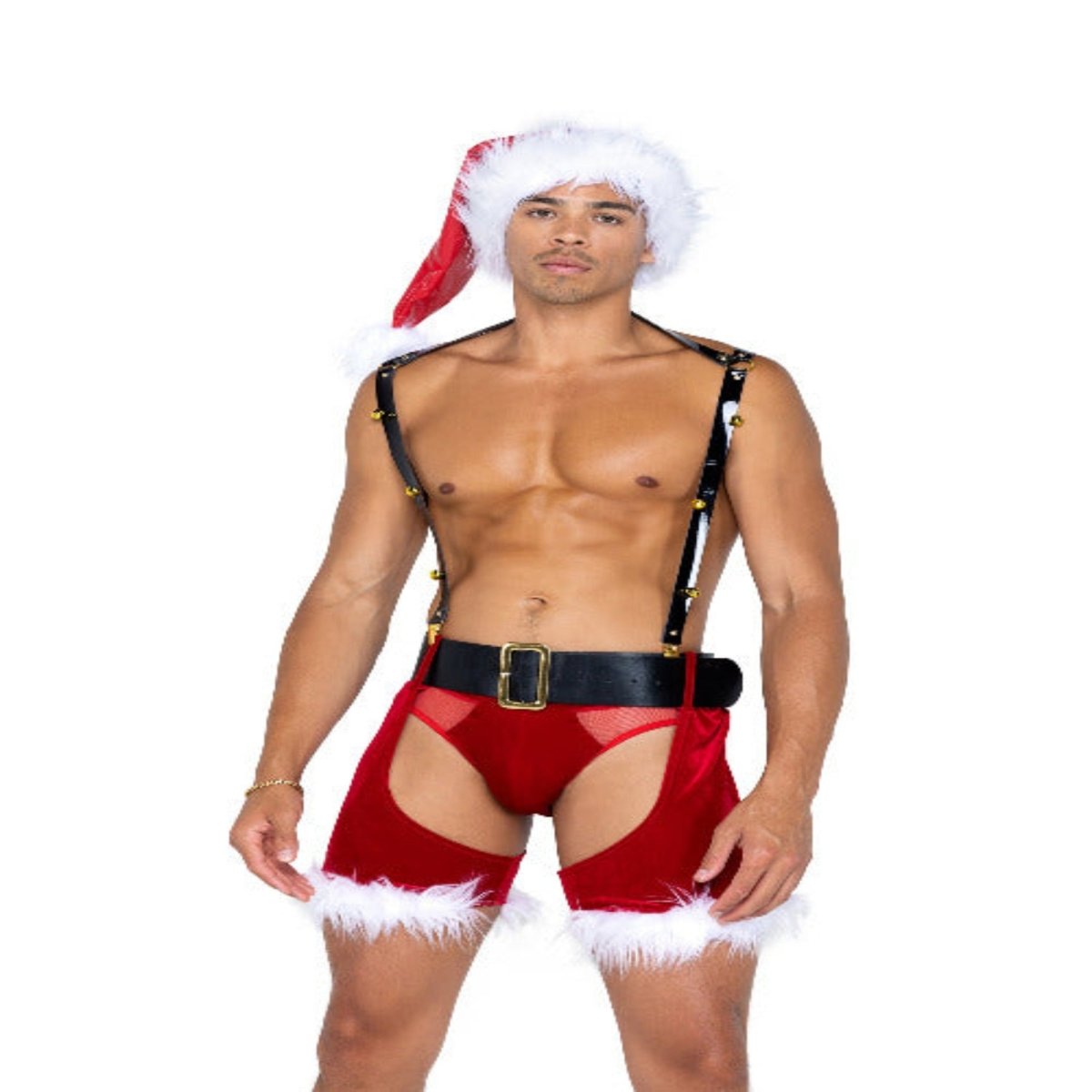 Mens Naughty St. Nick 4-Piece Set - worldclasscostumes