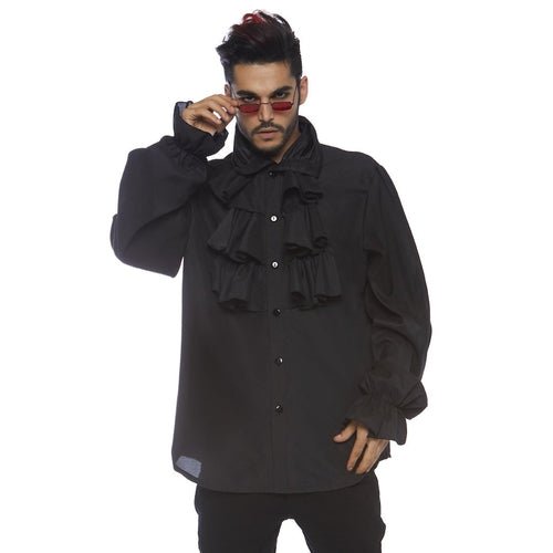 Mens Ruffle Front Costume Shirt - worldclasscostumes