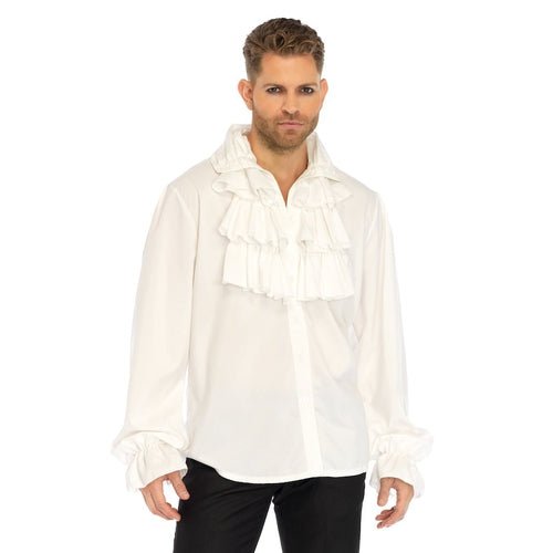 Mens Ruffle Front Costume Shirt - worldclasscostumes