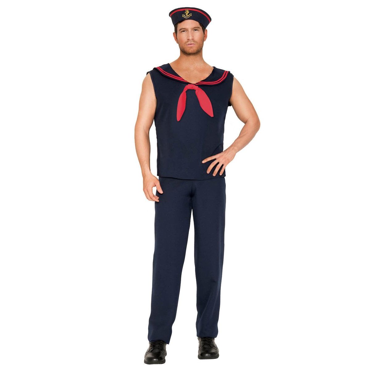 Mens Sailor Sleeveless Costume - worldclasscostumes