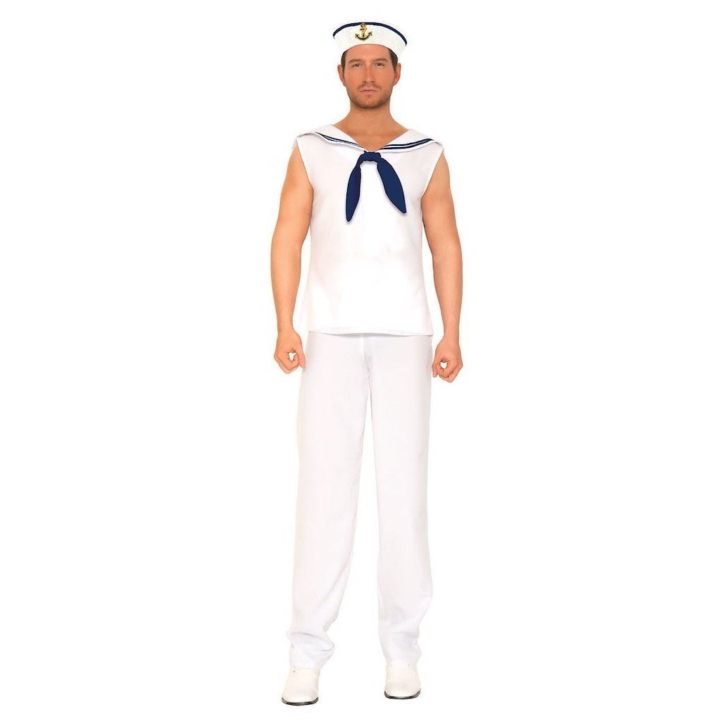 Mens Sailor Sleeveless Costume - worldclasscostumes