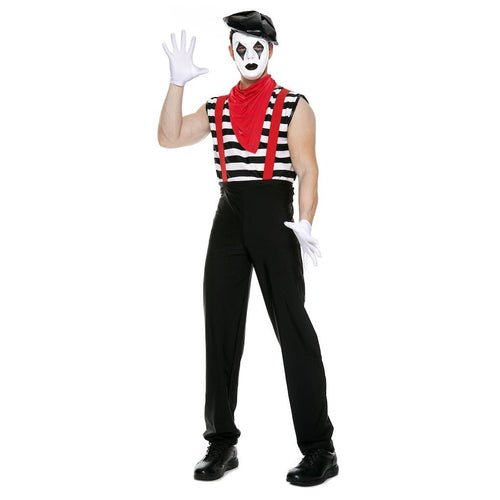 Men's Silent Mime Costume - worldclasscostumes