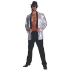 Mens Silver Sequin Jacket - worldclasscostumes