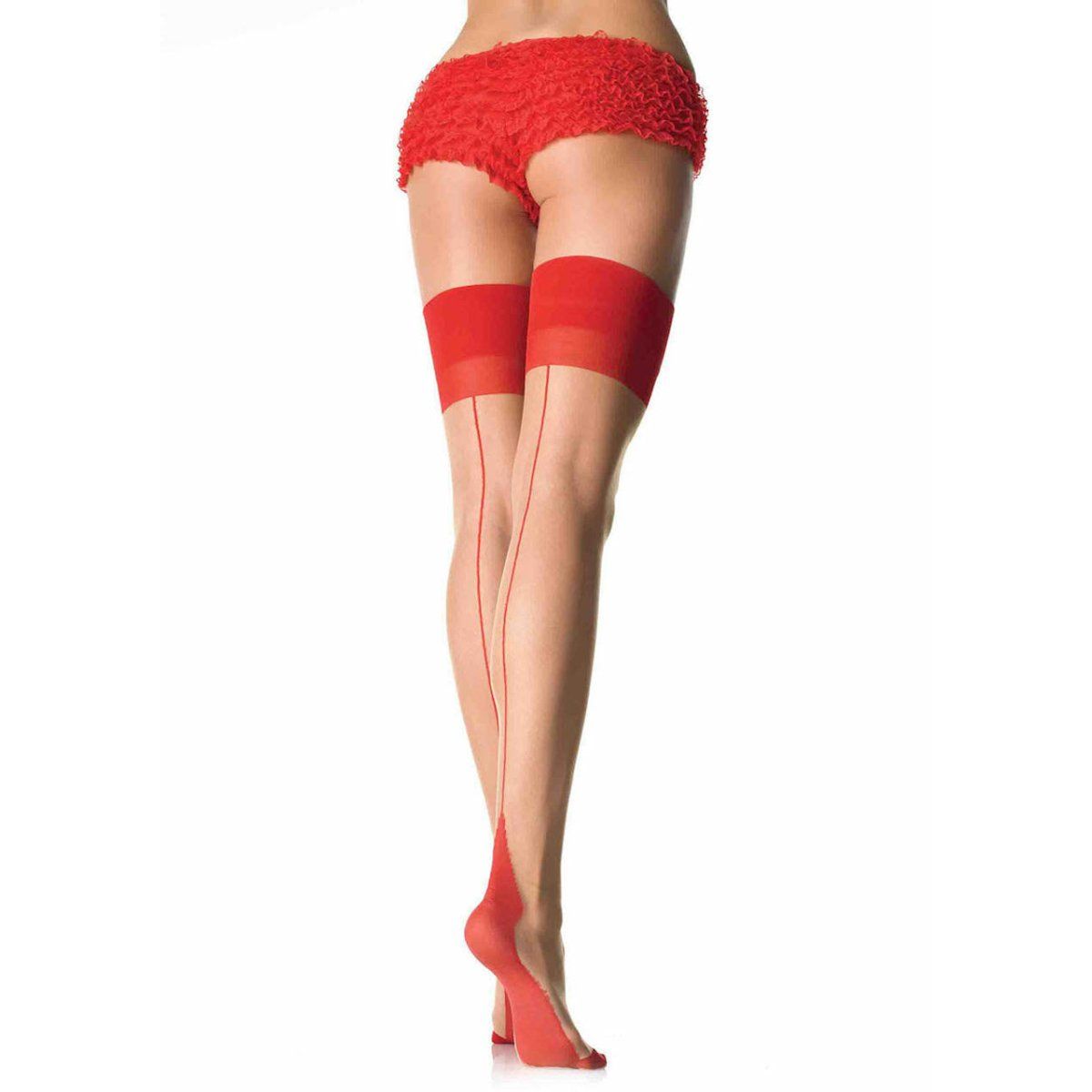 Miko Cuban Contrast Heel Stockings - worldclasscostumes